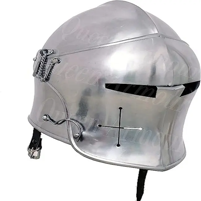 Ortaçağ sensörlü Barbuta kask zırh kask roma Spartan gümüş Viking kask