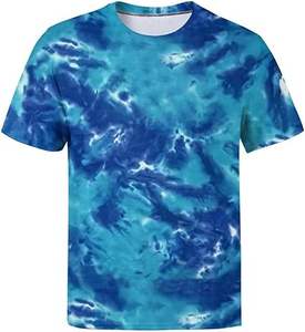 Venta al por mayor de alta calidad 100% algodón lavado tie-dye camiseta logotipo personalizado de impresión de gran tamaño de los hombres tie-dye camiseta - Product Image 5