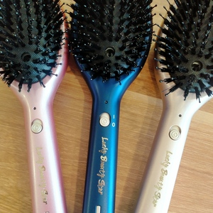 Hor Sell Cepillo de aire de plasma recargable Cepillo de pelo Jabalí iónico Blister Desenredar Mujeres Masaje Cuero cabelludo Aire fresco Batería portátil - Product Image 5