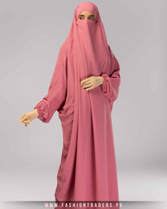 Venta al por mayor hasta el suelo islámico Abaya vestido de una pieza para Jilbab hecho de tela de poliéster transpirable estilo modesto suministro ODM - Product Image 2