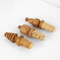 Support de bouteille étanche en bois d'olivier ArtisRaw, design rustique méditerranéen, fait main, qualité alimentaire, portable, pour la maison