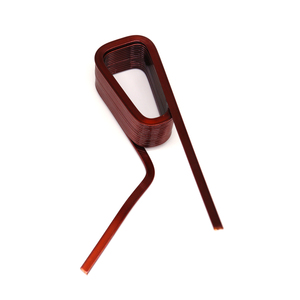 Bobine plate en <span class=keywords><strong>cuivre</strong></span> à ressort, fil ovale brun châtain profond, multicouche, distribution uniforme, faible perte de signal, électronique - Product Image 2