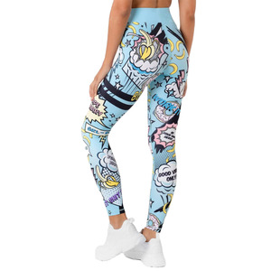 <b>Low</b> MOQ Custom Logo Plus Size Sublimation Women Scrunch Butt <b>Leggings</b> Yoga Pants Gym <b>Leggings</b> S-4XL - Product Image 4