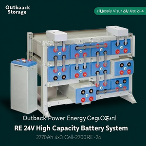 ระบบแบตเตอรี่ความจุสูง Outback Power EnergyCell RE 24V 2770Ah 4x3 เซลล์-2700RE-24 - Product Image 3