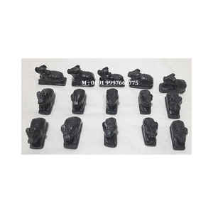 New Creative Black Marble Elegant Shape Small Sized Marble Nandi Statue Mostly For <b>Temple</b> Decorations And Keep Into The <b>Temple</b> - Product Image 3