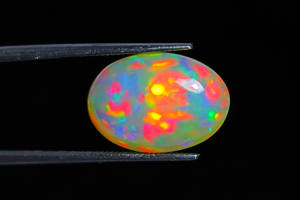 Cabochon précieux de pierres précieuses d'opale éthiopienne Multi gemmes d'opale de feu pierre éthiopienne polie de forme ovale pour la fabrication de bijoux - Product Image 2