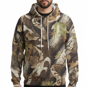 Sweat à capuche d'hiver chaud pour la pêche et la chasse en plein air pour hommes Produit le plus vendu Coupe régulière Cordon de serrage réglable Sweat à capuche pour hommes - Product Image 1