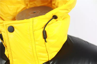 Vente en gros de veste en duvet d'hiver de couleur jaune avec logo fabriqué sur mesure blouson bomber de fitness pour hommes 2025