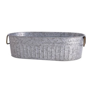 Conception de fleur en relief métal fer bronze fini boisson baignoire de table refroidisseur de vin seau à glace - Product Image 6