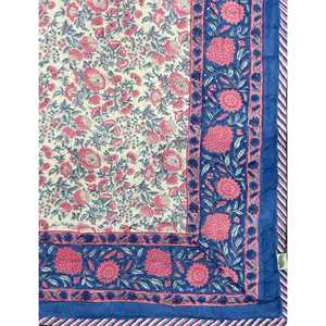 Colcha Kantha Tradicional de Algodón Estampada a Mano con Diseño Floral de Patchwork Hecho a Mano para el Hogar, Verano e Invierno - Product Image 2