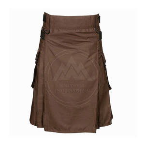 Nouveau coton hybride vert écossais de haute qualité pour hommes, Kilt à imprimer Logo personnalisé, Kilts à vendre en ligne - Product Image 5