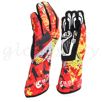 Guantes de Carreras de Karting de Alta Calidad, Personalizados, Transpirables, Antideslizantes, con Pantalla Táctil, para Motocicleta, Unisex, de Poliéster