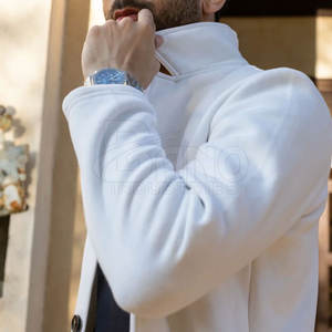 Customized Logo & Color <b>Men's</b> <b>Long</b> <b>Overcoat</b> with Woolen Fabric Breathable & Eco-Friendly High Quality - Product Image 6