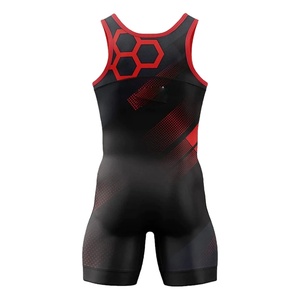 Sublimation Wrestling Singlet Bodysuits Men Wrestling Singlet Team Name Player for Competition - Product Image 3