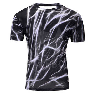 Camiseta Deportiva Personalizada para Hombre, Manga Corta, Corte Holgado, Secado Rápido, Transpirable, Poliéster/Algodón, Sublimación, Impresión Personalizada OEM - Product Image 1