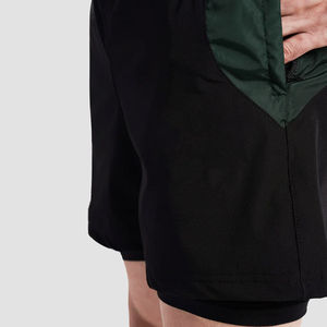 Shorts de gymnastique pour compétition de fitness design personnalisé pour hommes Shorts de planche de scène athlétique 2 en 1 pour hommes - Product Image 5