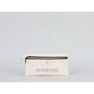 Estuche de Lápices Personalizado de Algodón Blanco con Cierre, 8x4, Portátil, para la Escuela y Cosméticos - Product Image 4