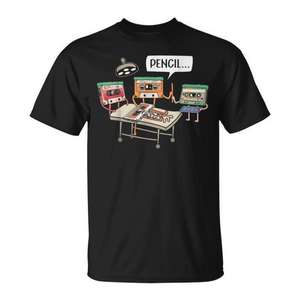 Camiseta Vintage para amantes de la música retro de los años 80 con diseño de cinta de casete - Product Image 1