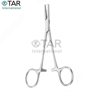 Halsted Mosquito Hemostatic Forceps 1x2 Dientes Rectos 14,0 cm Fórceps quirúrgicos de alta calidad instrumentos médicos vasculares arteriales - Product Image 6