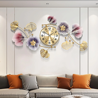 Jam Dinding Digital Logam Mewah Buatan Tangan Modern untuk Dekorasi Pernikahan, Ruang Tamu, Kantor, dan Interior Rumah