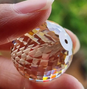 ลูกบอลเพชรมอยส์ซอไนต์ทรงกลมสีขาวขนาด19มม. ลูกบอลทำมือสำหรับทำลูกบอล - Product Image 4