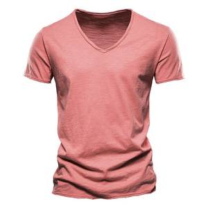 Box Fit surdimensionné coupe régulière à manches courtes solide Anti-rides respirant T-Shirt hommes Polyester/coton Boxy Tee tissé Street Wear - Product Image 4