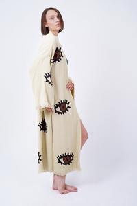 Venta caliente brillante cómodo nueva llegada Boho bordado verano playa túnica estilo Formal kimono caftán - Product Image 2