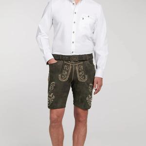 New High Street Men's Bavaria Trachten Lederhosen Disfraz de Oktoberfest de cuero genuino Sólido Ante antiguo New High Street Solid - Product Image 4
