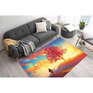 Tapis imprimé tendance - Design moderne pour la maison et le bureau, tapis fin non tissé - Product Image 3