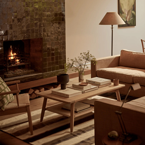 Mesa de centro moderna de madera de teca con cuerda tejida de madera maciza para interiores y exteriores, muebles para sala de estar-Lata - Product Image 6