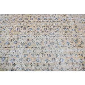 Alfombra Turca Vintage de 5.5x8.1 pies, Alfombra de Lana Amarilla Sólida - Product Image 5