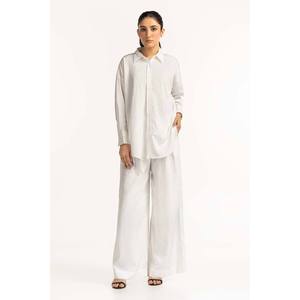 เสื้อเชิ้ตผ้าลินิน 100% ทรงยับแบบมีกระดุมสำหรับผู้หญิง ปักลายสวยงาม เหมาะสำหรับใส่ทำงาน มีจำหน่ายในไซส์ XS และ XL - Product Image 2