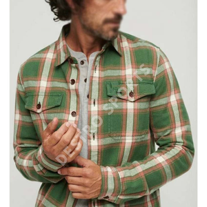 <b>Men's</b> Plaid Checked <b>Flannel</b> <b>shirt</b> Faux Fur Lining botton <b>Shirt</b> Casual Loose Long Sleeve Multi Color <b>Shirt</b> - Product Image 5