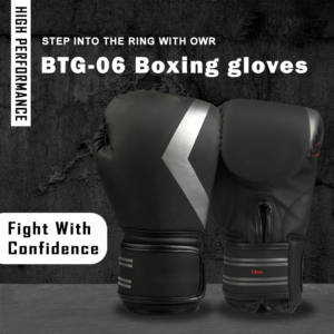 Guantes de boxeo Premium de PU mate para entrenamiento de combate, boxeo, kickboxing, gimnasio, Muay Thai con espuma moldeada por inyección - Product Image 2