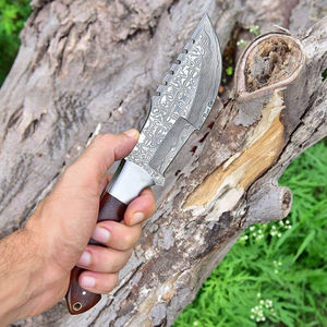Hot Sale Custom Handmade Damascus Steel Folding Pocket <b>Knife</b> OEM Design Back <b>Lock</b> Rose Wood Handle High Durability for Outdoor - Product Image 3