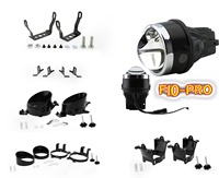 Phare antibrouillard LED BILED 3 couleurs pour voitures, phare antibrouillard LED BILED étanche de 3,0 pouces, phare antibrouillard haute luminosité étanche, lentille de projecteur