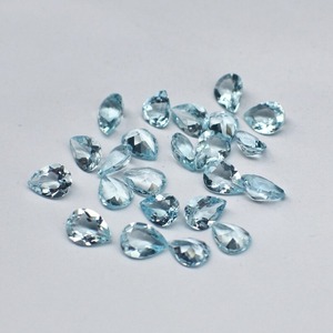 Piedra preciosa suelta de corte de pera aguamarina azul natural pulida para fabricación de joyas por gemas Mehrajudin con evaluación de terceros - Product Image 3