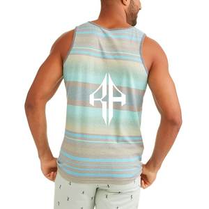 Nuevas camisetas sin mangas de sublimación para hombre, transpirables, de alta calidad, con el mejor diseño nuevo, de algodón 100% Material, logotipo personalizado para hombre - Product Image 3