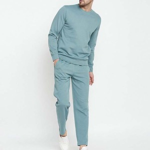 ชุดวอร์มกางเกงผ้าคอตตอนสำหรับผู้ชายพิมพ์ลายสีพื้นสำหรับใช้งานกลางแจ้ง - Product Image 1