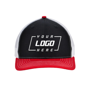 โรงงานขายส่ง ODM OEM หมวกแก๊ปทรง Trucker รุ่น Ri 112 สีพื้น ขอบโค้ง ปรับขนาดได้ ตาข่าย 6 แผง ออกแบบเองได้ 男女兼用 - Product Image 2