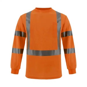 Camisetas de Seguridad Reflectantes de Alta Calidad, Más Vendidas, de Manga Larga con Tela Transpirable y Bolsillo, Venta al por Mayor de Fábrica - Product Image 2
