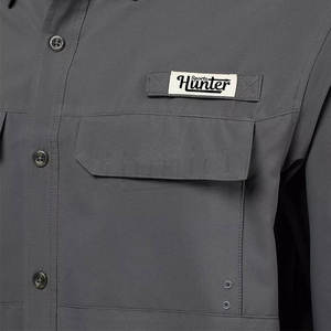 Chemise de pêche imperméable à boutons, vente chaude, performance de pêche, chemise en coton spandex personnalisée - Product Image 4