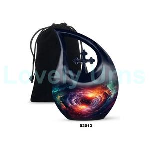 โกศใส่เถ้ากระดูกรูปกากบาทสีฟ้าสำหรับตกแต่งขี้เถ้าของมนุษย์ - Product Image 5