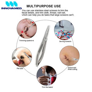 Ciseaux de beauté micro-spring en acier inoxydable pour la coupe des sourcils et le soin des cuticules par INNOVAMED - Product Image 6