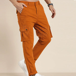 Pantalones Cargo de Algodón Ligero de Cintura Alta y Corte Recto para Hombre, Hechos a Medida, con Impresión de Logotipo Personalizado - Product Image 3