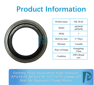 Precio de Fábrica: Retén de Aceite de Alta Presión AP2965F AP2659E 52*75*9/12mm para Motor de Bomba Hidráulica de Excavadoras - Product Image 3