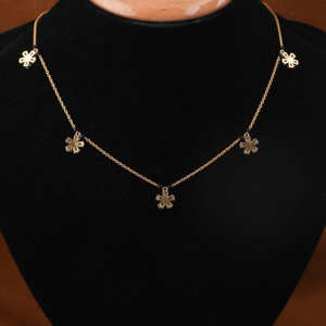 Collar de oro de 14 quilates de diamante cultivado en laboratorio con corte de pera personalizado de 18 pulgadas, collar clásico de lujo para mujer para fiestas e informales - Product Image 6