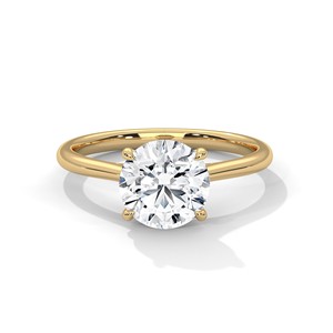 2.0ct Round Brilliant Cut CZ <b>Solitaire</b> <b>Ring</b> 925 Sterling <b>Silver</b> Classic Engagement Band - Product Image 3