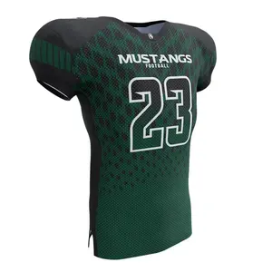 Maillot de football américain personnalisé avec tissu à séchage rapide Numéro et nom personnalisés Point complet Option Taille Plus - Product Image 6