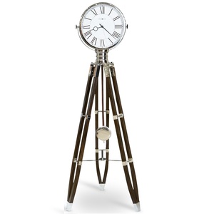 Reloj náutico Vintage hecho a mano, hecho a medida de latón y madera, de pie, con trípode, venta al por mayor - Product Image 5